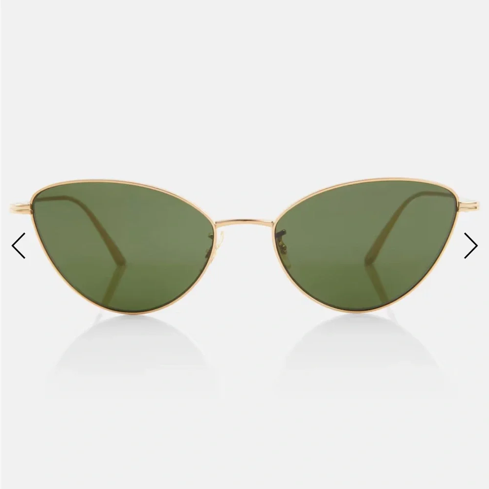 Khaite x Oliver Peoples 1998C Gold Cat-Eye Sunglasses - Picture 2 of 7
